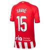 Original Trikotsatz Atlético Madrid Savic 15 Heimtrikot 2023-24 Für Kinder